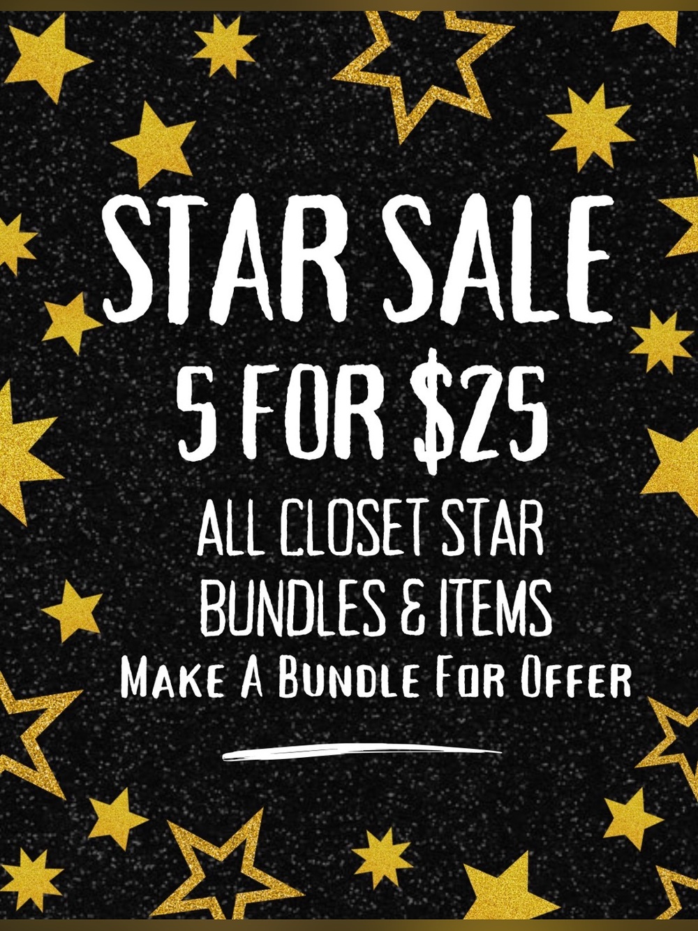 Star ⭐️ Marked Items 5 for $25 ⭐️LIKE for ALL SALE and AUCTION notification.